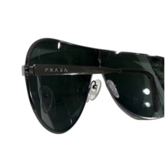PRADA Sunglasses PR 55XS 42-xx-125 Gunmetal Green 100% authentic NWT MSRP $350 - Picture 3 of 6